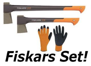 Fiskars Set Spaltaxt X25 + Axt X11 Holzspalter: Baumarkt
