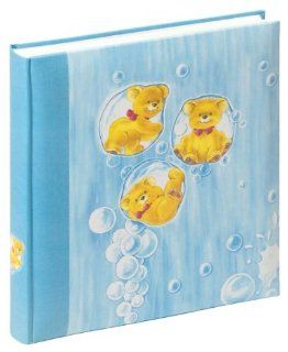 Walther UK 122 L Babyalbum Sparkling Bears, 60 weie Seiten, 4 Seiten illustrierter Vorspann, 28 x 30,5 cm hellblau: Küche & Haushalt