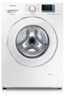 Samsung WF70F5E5P4W/EG Waschmaschine Frontlader / A+++ / 122 kWh/Jahr / 9400 Liter/Jahr / 1400 UpM / 7 kg / Crystal Door wei: Elektro Grogerte