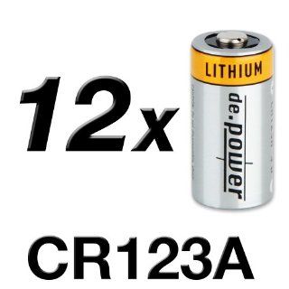 de.power CR123A Lithium Batterien, 12 Stck: Elektronik