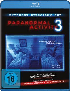 Paranormal Activity 3 Extended Cut Blu ray Director's Cut: Sprague Grayden, Katie Featherston, Lauren Bittner, Brian Boland, Henry Joost, Ariel Schulman: DVD & Blu ray