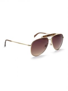 Bamboo Aviator style sunglasses  Gucci