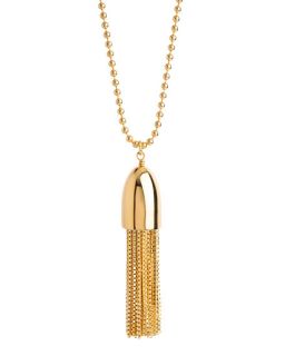 Lele Sadoughi 14k Gold Plated Bullet Tassel Necklace