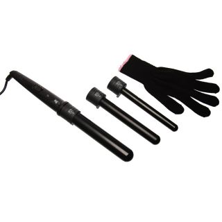 Proliss Trio 3 Interchangeable Sizes Curling Wand and Glove