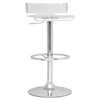 Chintaly Hayden Pneumatic Gas Lift Adjustable Height Swivel Bar Stool   Bar Stools