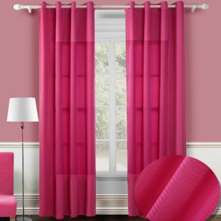 Lavish Home Mia Jacquard Grommet Curtain Panel