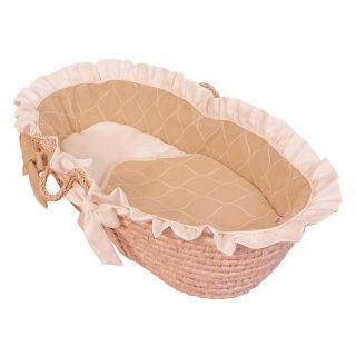 Hoohobbers Ecru Moses Basket   Ruffled   Moses Baskets