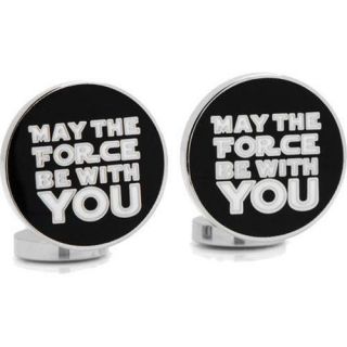Mens Cufflinks Inc May the Force Be With You Cufflinks Black