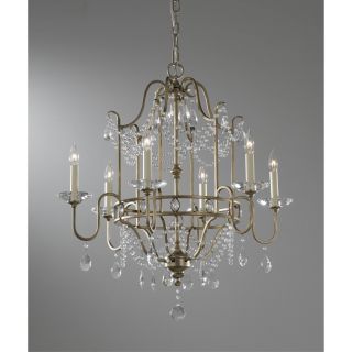 Feiss Gianna F2475 / 6GS Chandelier   26.25 diam. in.   Gilded Silver   Chandeliers