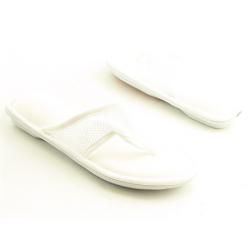 Smartdogs Womens Mesh Flip Flop White/Orange Sandals (Size 7