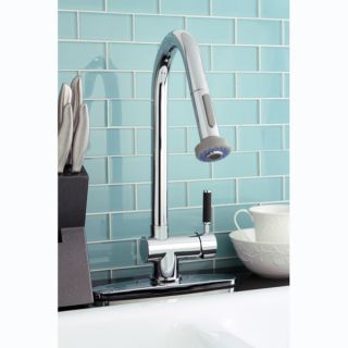 Kaiser Single handle Pull out Chrome Kitchen Faucet   13316645