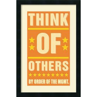 Think of Others by John W.Golden Framed Textual Art