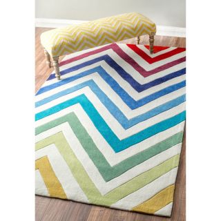 nuLOOM Handmade Modern Chevron Multi Rug (5 x 8)   16945773