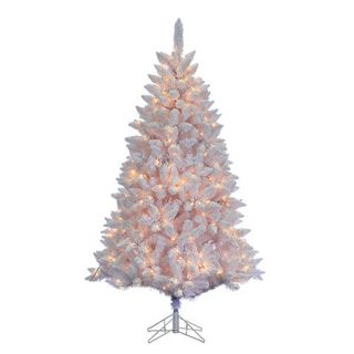 7 ft. Pre Lit White Flocked Fairmont Pine Christmas Tree