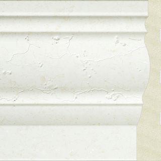 Upscale Designs 72 inch Polystyrene White with Silver Crown Moulding