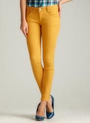 Romeo & Juliet Couture Mustard Skinny Color Denim  