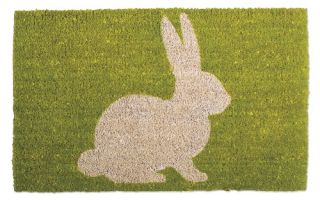 Bunny Silhouette Coir Mat