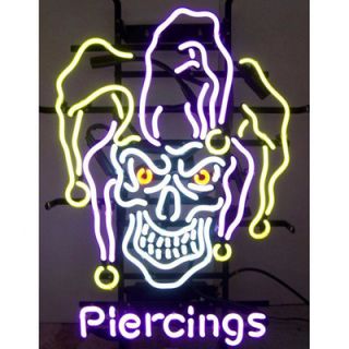 Neonetics Business Signs Jester Skull Piercings Neon Sign