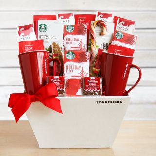 Starbucks Fireside Holiday Gift Basket   Holiday Gift Baskets