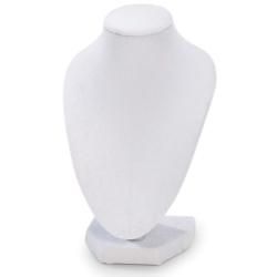 White 6 inch 3D Velvet Necklace Stand   Shopping   Big