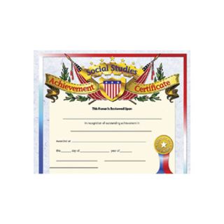 Social Studies Achievement Certificate