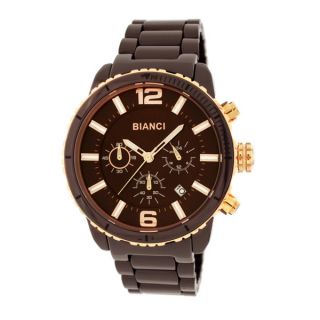 Roberto Bianci 5875M Rose Gold plated Brown Ceramic Chronograph Watch