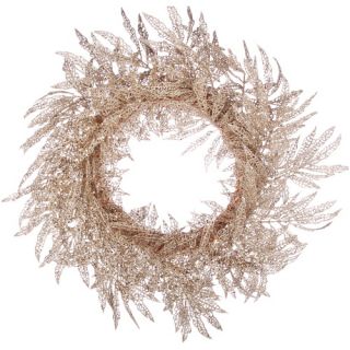 20 in. Champagne Taste Lacy Leaf Wreath