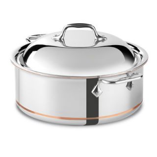 qt. Copper Round Roaster Braiser with Lid by All Clad
