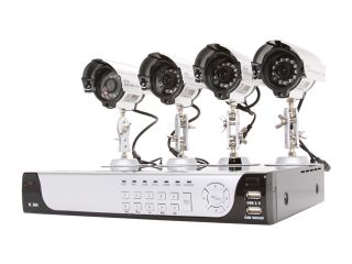 LTS 4 Camera+4 Channel 320GB DVR with Web/Mobile Phone/iPhone Access (LTD24HTSK)