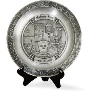 Personalized Pewter Baby Plate