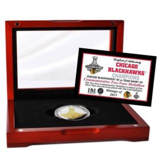 Chicago Blackhawks 2015 Stanley Cup Champions Two Tone Mint Coin