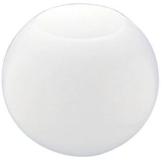 Westinghouse 12 in. White Acrylic Neckless Globe with 5 1/4 in. Top Opening 8188300