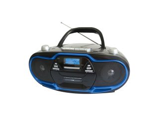 Supersonic Portable MP3/CD Player with USB/AUX Inputs, Cassette Recorder & AM/FM Radio