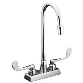 KOHLER Triton 4 in. 2 Handle High Arc Commercial Bathroom Faucet in Polished Chrome K 7305 5A CP