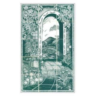 4.25 in. x 4.25 in. Garden Path Blue Tiles (15 Pieces) DISCONTINUED 22325.0