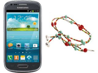 Samsung Galaxy S3 Mini I8200 Gray Unlocked Cell Phone + HandCandy   The SAMBA Bundle 4.0"