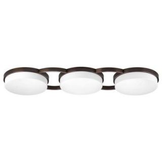 Progress Lighting Bingo Collection 3 Light LED Venetian Bronze Flush Mount P3695 7430K