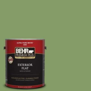 BEHR Premium Plus 1 gal. #M370 5 Agave Plant Flat Exterior Paint 430001