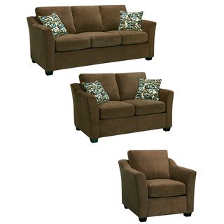 Larson Cocoa Brown Sofa, Loveseat and Chair  ™ Shopping
