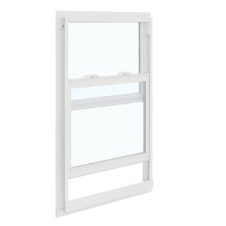 ReliaBilt 85 Series Aluminum Double Pane Single Strength New Construction Single Hung Window (Rough Opening: 24 in x 36 in; Actual: 23.5 in x 35.5 in)