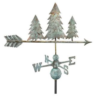 Good Directions Pine Trees Weathervane   Blue Verde Copper