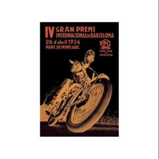 4Th International Barcelona Grand Prix Print (Unframed Paper Print 20x30)