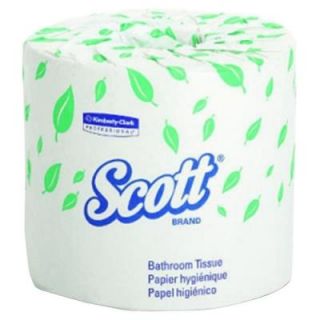 Scott 4.1 in. x 4 in. Sheet Standard Bathroom Tissue 2 Ply (20 Rolls) KCC 13607