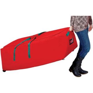 Simplify Christmas Supreme Tree Storage Bag with Wheels, Red