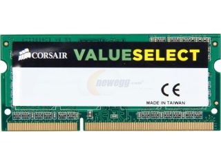 Open Box: CORSAIR ValueSelect 2GB 204 Pin DDR3 SO DIMM DDR3L 1600 (PC3L 12800) Laptop Memory Model CMSO2GX3M1C1600C11
