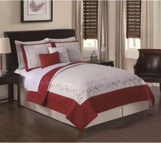 Constance Loganberry Embroidered Quilt Set by Chelsea Park   Bedding and Bedding Sets