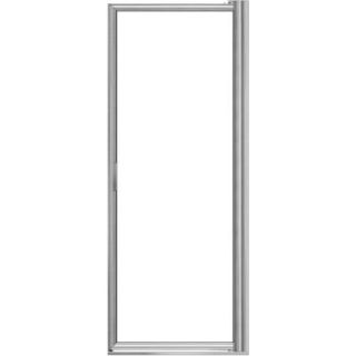 Basco Deluxe 31 1/2 in. x 67 in. Framed Pivot Shower Door in Silver 200 6