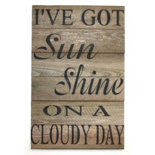 Beach Frames 'I've Got Sunshine On A Cloudy Day' Textual Art Plaque