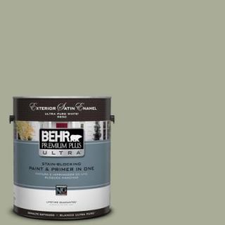 BEHR Premium Plus Ultra 1 gal. #S380 4 Bay Water Satin Enamel Exterior Paint 985401