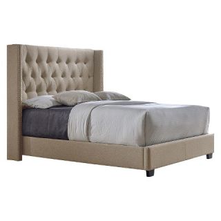 Katherine Contemporary Wingback Bed